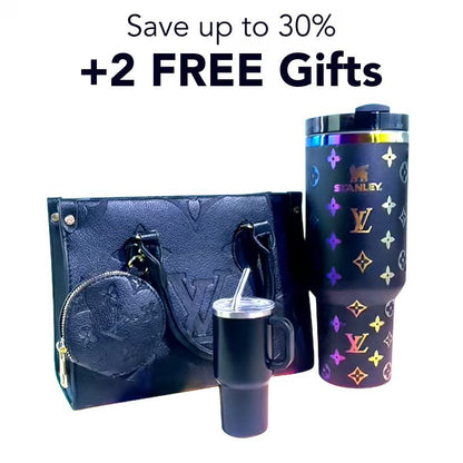 Luxe Monogram Tumbler & Style Gift Set