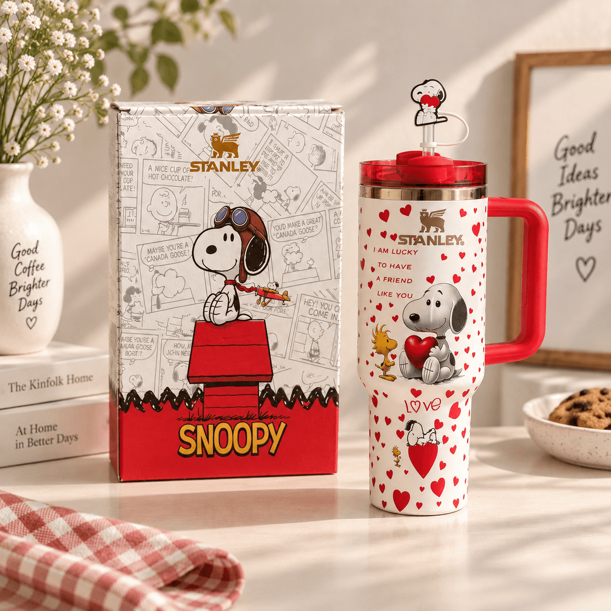 Snoopy Love Letter Tumbler Gift Set