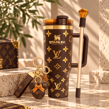 Chocolate Gold Luxury 40oz Tumbler
