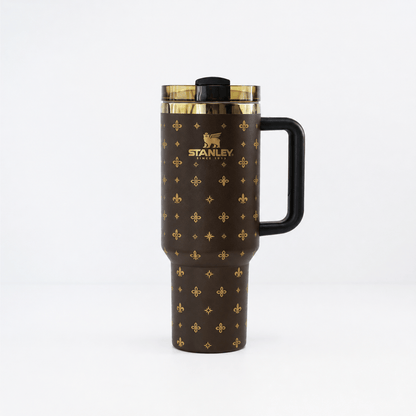 Noir Fleur Golden Tumbler
