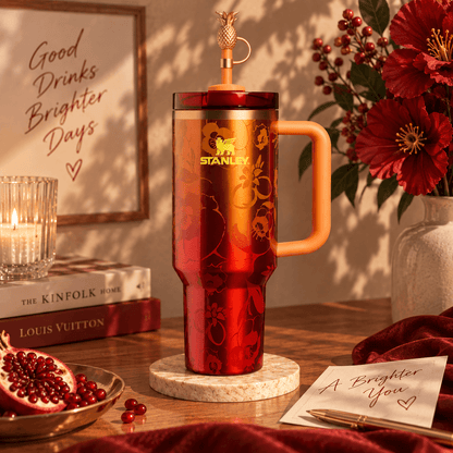 Tropical Sunset Floral 40oz Tumbler