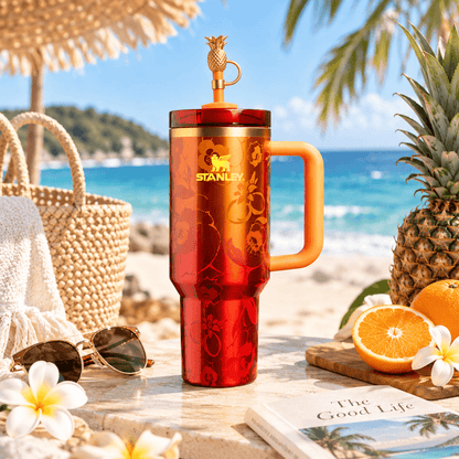 Tropical Sunset Floral 40oz Tumbler