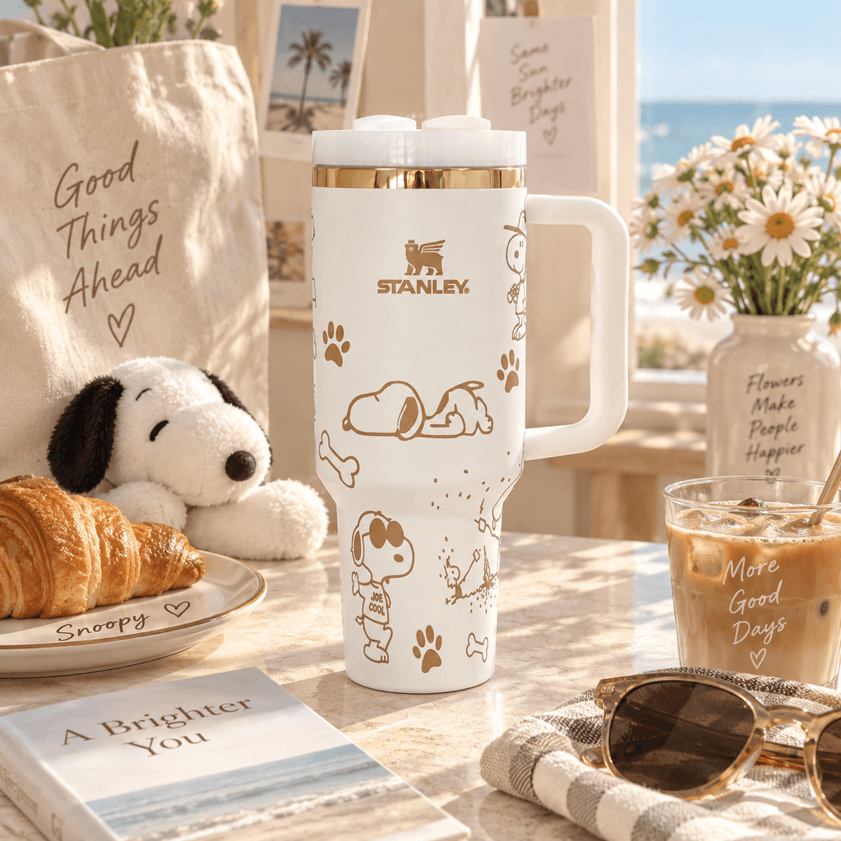 Snoopy Golden Moments 40oz Tumbler