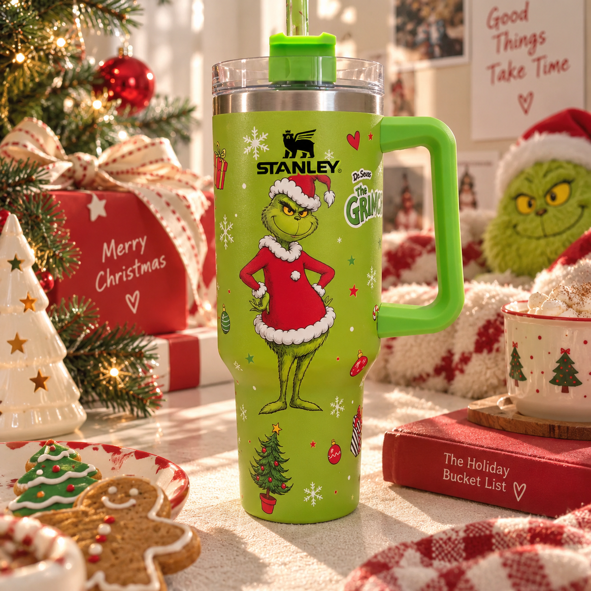 Grinch Christmas Green Tumbler
