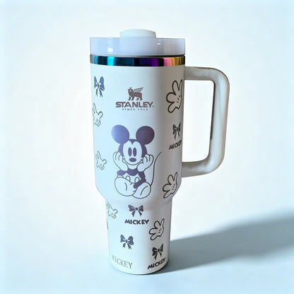 Stanley mug with Mickey Mouse design on a white background